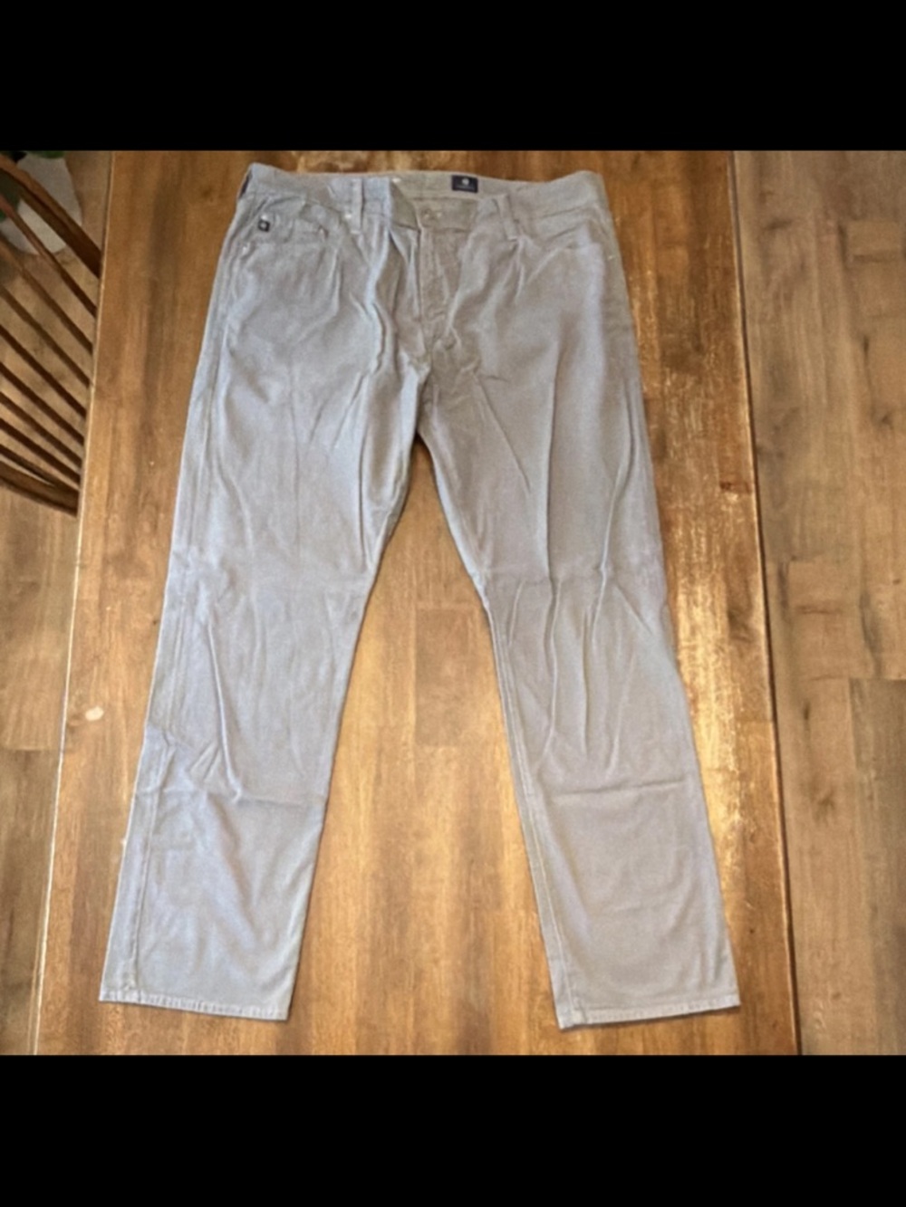 Ag Adriano Goldschmied Light Gray Chino Pants